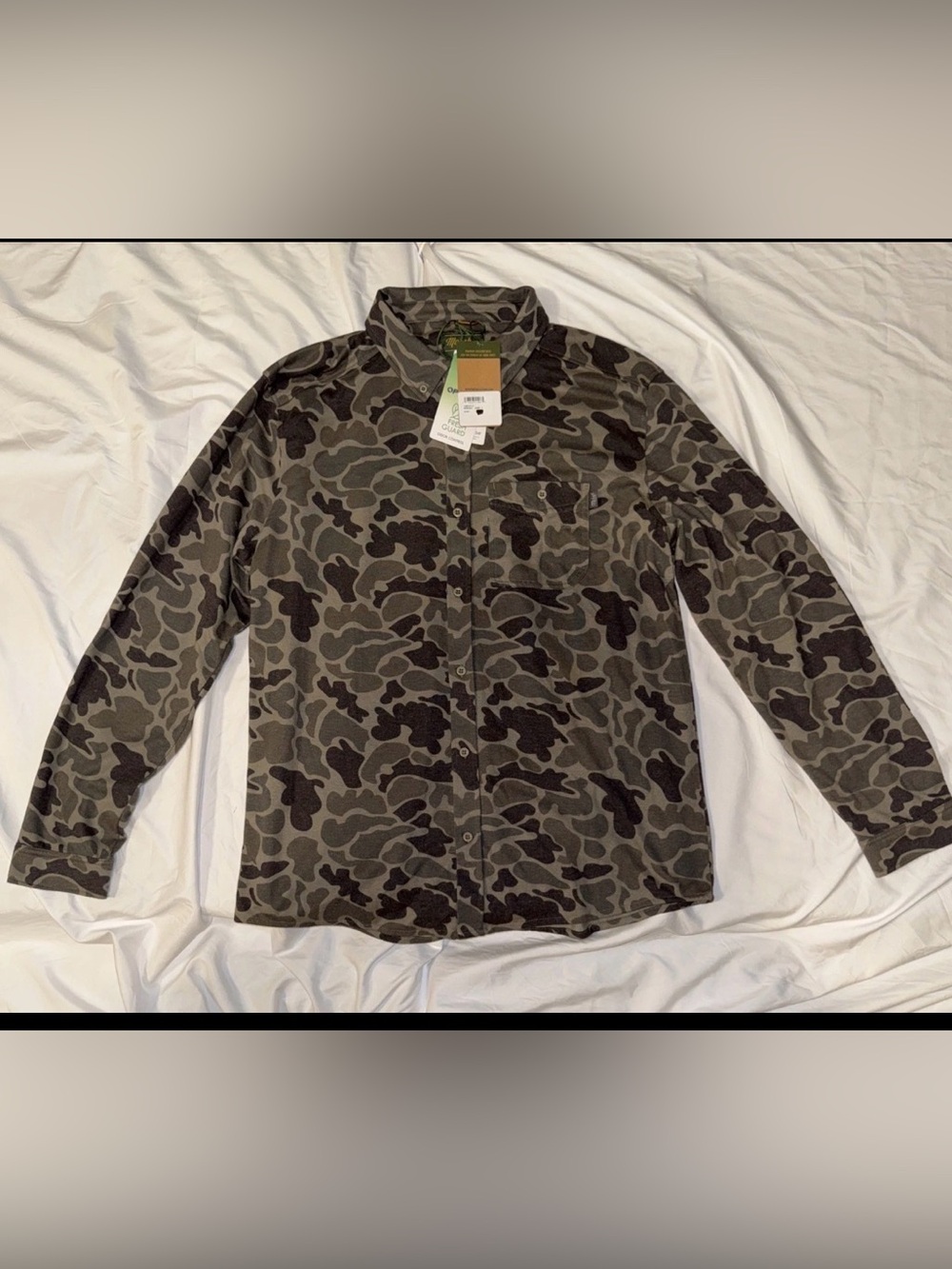 Marsh Wear LobeCo LS Camo Button Up Shirt Men’s Large NWT